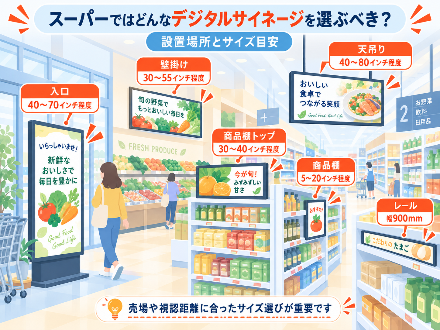 スーパーマーケットのイメージ